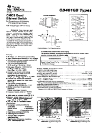 Datasheet CD4016B manufacturer TI