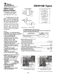 Datasheet CD4016BM96 производства TI