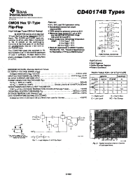 Datasheet CD40174 manufacturer TI