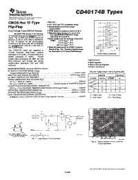 Datasheet CD40174BPWR manufacturer TI