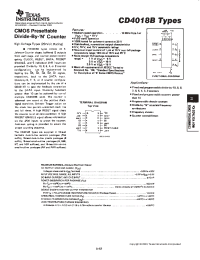 Datasheet CD4018 производства TI