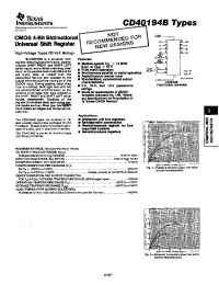 Datasheet CD40194B manufacturer TI