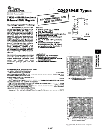 Datasheet CD40194BPWR manufacturer TI