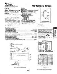 Datasheet CD40257BM производства TI