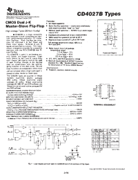 Datasheet CD4027BF3A manufacturer TI