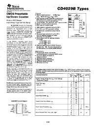 Datasheet CD4029 manufacturer TI