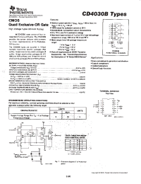 Datasheet CD4030 manufacturer TI