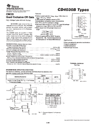 Datasheet CD4030BM manufacturer TI