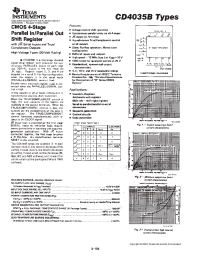 Datasheet CD4035BF3A manufacturer TI