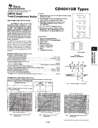 Datasheet CD4041UBF manufacturer TI