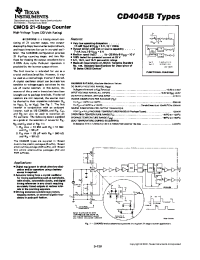 Datasheet CD4045BE производства TI