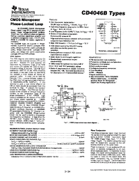 Datasheet CD4046BE manufacturer TI