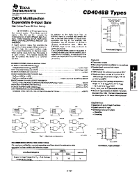 Datasheet CD4048B manufacturer TI