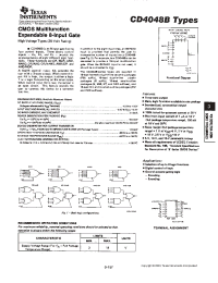 Datasheet CD4048BE manufacturer TI