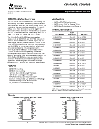 Datasheet CD4049UBE manufacturer TI