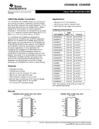 Datasheet CD4049UBNS manufacturer TI