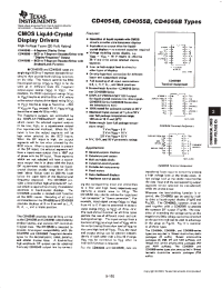 Datasheet CD4055BPWR manufacturer TI