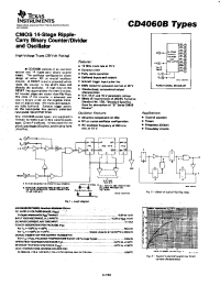 Datasheet CD4060B manufacturer TI