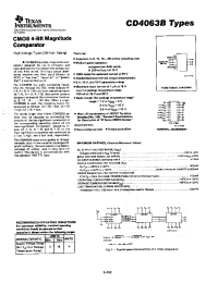 Datasheet CD4063 manufacturer TI