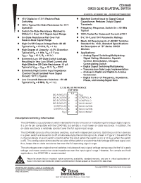 Datasheet CD4066BF manufacturer TI