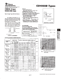 Datasheet CD4068B manufacturer TI