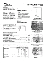 Datasheet CD4069UBF manufacturer TI