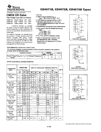 Datasheet CD4071BE manufacturer TI