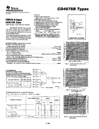 Datasheet CD4078B manufacturer TI