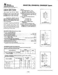 Datasheet CD4081BF3A manufacturer TI