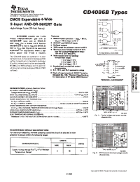 Datasheet CD4086BE manufacturer TI