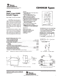 Datasheet CD4093 manufacturer TI