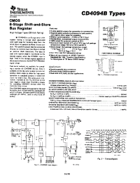 Datasheet CD4094BE manufacturer TI