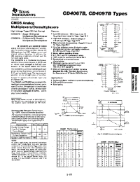 Datasheet CD4097B manufacturer TI