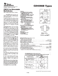 Datasheet CD4098 manufacturer TI