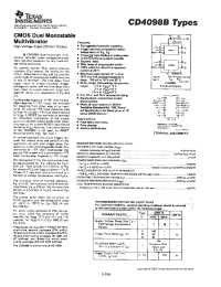 Datasheet CD4098BM96 manufacturer TI