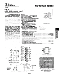 Datasheet CD4099B manufacturer TI