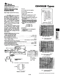 Datasheet CD4502BE производства TI
