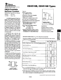 Datasheet CD4510B manufacturer TI