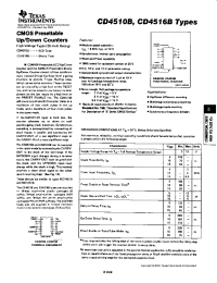Datasheet CD4510BNSR manufacturer TI