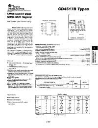 Datasheet CD4517BE manufacturer TI