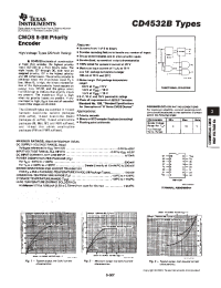 Datasheet CD4532BPW manufacturer TI