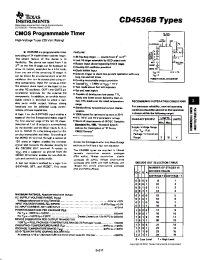 Datasheet CD4536BDWR manufacturer TI