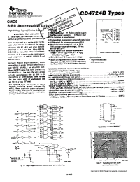 Datasheet CD4724BPW производства TI