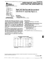 Datasheet CD54-74AC109 manufacturer TI