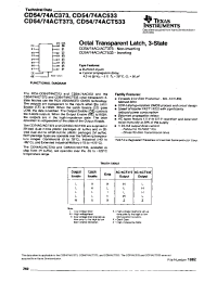 Datasheet CD54-74AC373 manufacturer TI