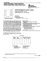 Datasheet CD54-74AC563 manufacturer TI