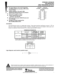 Datasheet CD54AC05 manufacturer TI