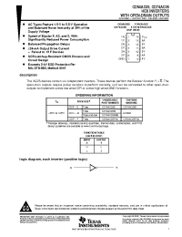 Datasheet CD54AC05F3A manufacturer TI