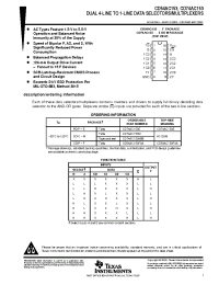 Datasheet CD54AC153 manufacturer TI