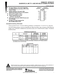 Datasheet CD54AC157F3A manufacturer TI